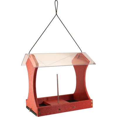 Panacea Panacea Going Green Seed Cylinder Wild Bird Feeder, Red