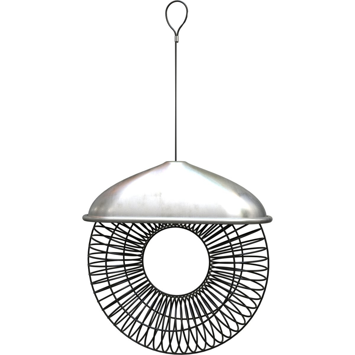Panacea New Age Whole Peanut & Suet Ball Wreath Wild Bird Feeder with Weather Shield