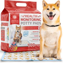 American Kennel Club Advanced Health Indicator Quick Dry Gel Puppy Training Pee Pads, Fresh Scented, 22 x 22-in, 100 count