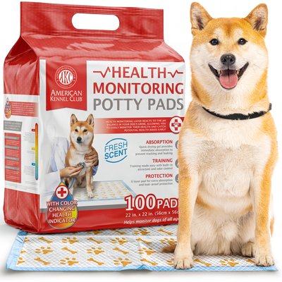 American Kennel Club American Kennel Club Advanced Health Indicator Quick Dry Gel Puppy Training Pee Pads, Fresh Scented, 22 x 22-in, 100 count