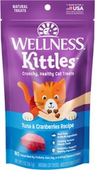 Wellness Kittles Natural Grain-Free Tuna & Cranberries Crunchy Cat Treats, 2-oz bag