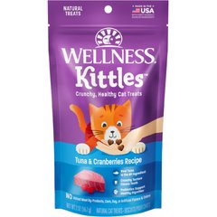 Wellness Kittles Natural Grain-Free Tuna & Cranberries Crunchy Cat Treats, 2-oz bag