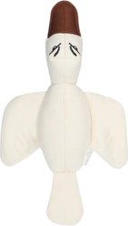 Pata Pal Ducky Tough Squeaky Dog Chew Toy, White, 13-in