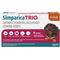 Show in main carousel: Simparica Trio Chewable Tablet for Dogs, 11.1-22.0 lbs, (Caramel Box), 6 Chewable Tablets (6-mos. supply) slide 1 of 12