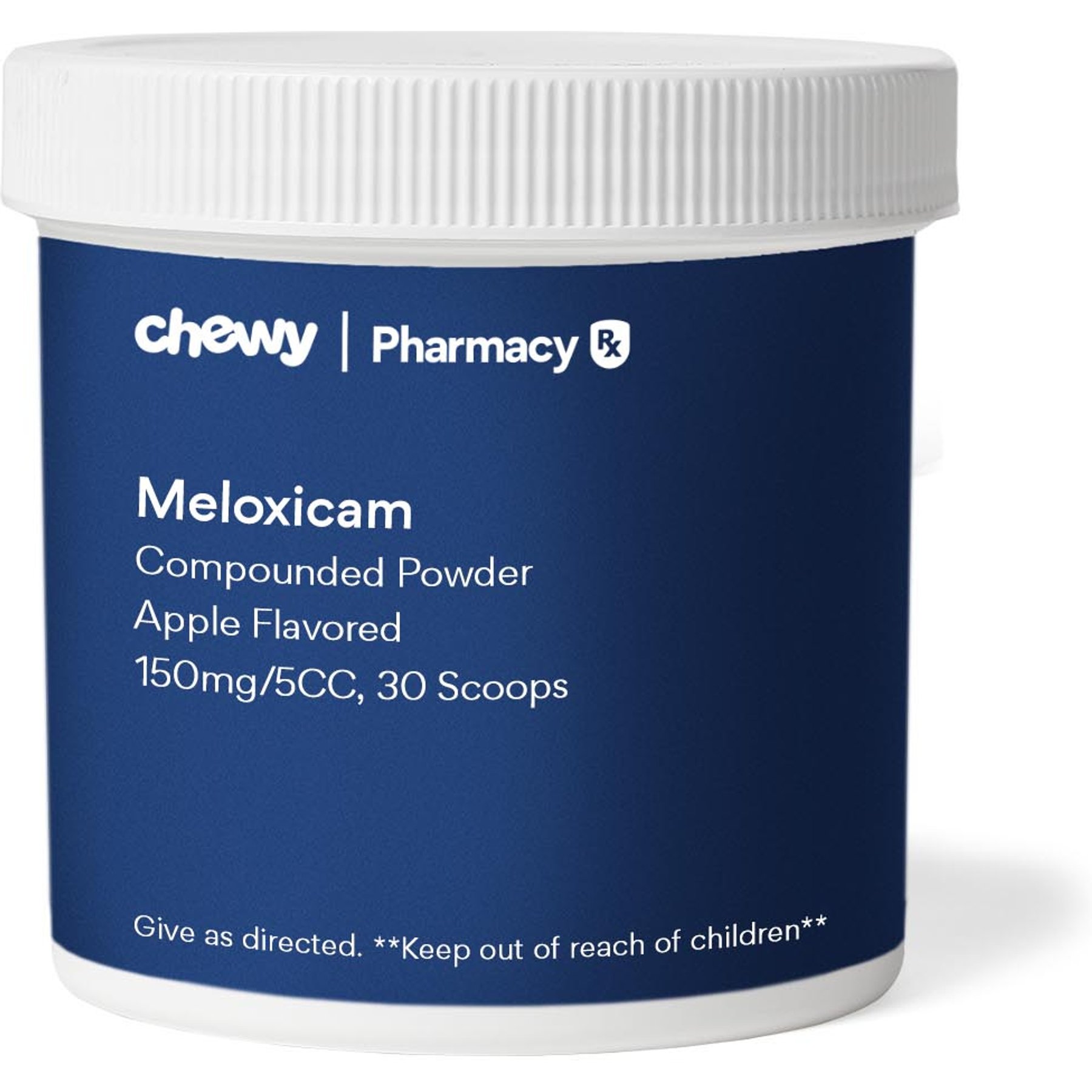 Meloxicam Compounded Apple Powder, 150mg/5CC scoop, 30 scoops for Veterinary use