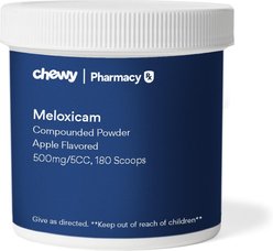 Meloxicam Compounded Apple Powder, 500mg/5CC scoop, 180 scoops for Veterinary use