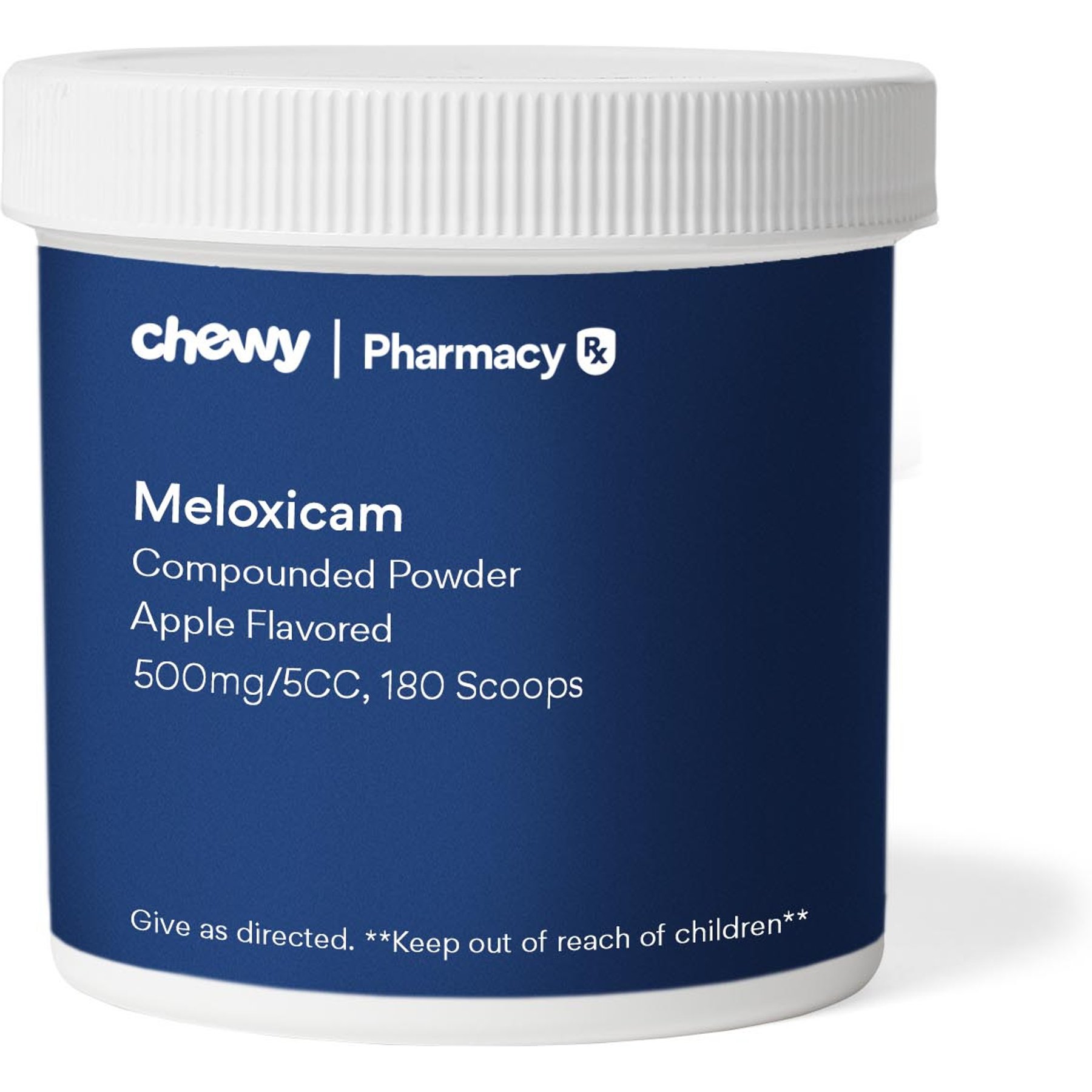 Meloxicam Compounded Apple Powder, 500mg/5CC scoop, 180 scoops for Veterinary use