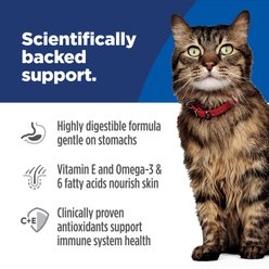 Hill's Science Diet Adult Sensitive Stomach & Sensitive Skin Salmon & Vegetable Entree Minced Wet Cat Food, 2.9-oz can, 24 count slide 2 of 9