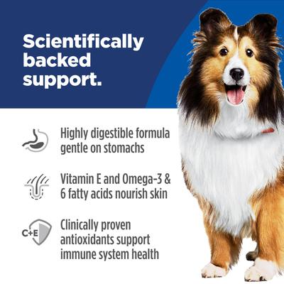 Show full view: Hill's Science Diet Adult Sensitive Stomach & Sensitive Skin Tender Turkey & Rice Stew Wet Dog Food, 12.5-oz can, 12 count slide 5 of 13