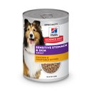 Hill's Science Diet Adult Sensitive Stomach & Sensitive Skin Chicken & Vegetable Entree Wet Dog Food, 12.8-oz can, 12 count