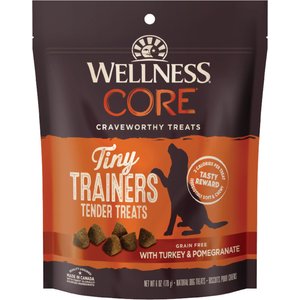 Wellness CORE Tiny Trainers Tender Turkey & Pomegranate Dog Treats, 6-oz bag