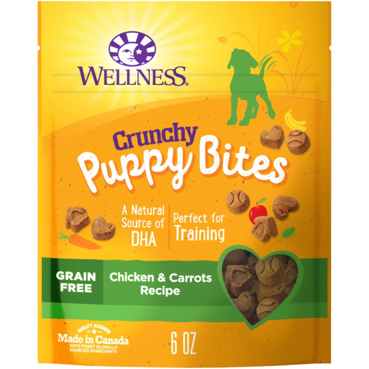 Wellness Crunchy Puppy Bites Chicken & Carrots Recipe Dog Treats, 6-oz