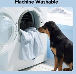 Bedsure Thin Lightweight Cooling Dog & Cat Blanket, Blue, X-Large slide 2 of 7