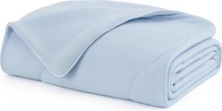 Bedsure Thin Lightweight Cooling Dog & Cat Blanket, Blue, Medium