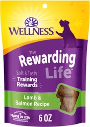 Wellness The Rewarding Life Lamb & Salmon Soft & Chewy Natural Dog Treats, 6-oz bag