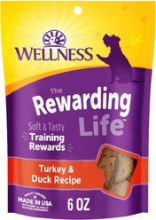 Wellness The Rewarding Life Turkey & Duck Soft & Chewy Dog Treats, 6-oz bag