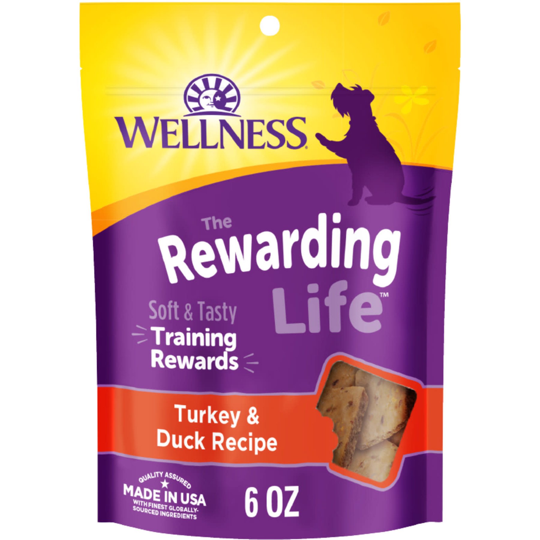Wellness WellBites Turkey & Duck Recipe Soft & Chewy Dog Treats, 6-oz