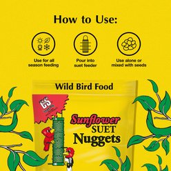 C&S Sunflower Suet Nuggets Wild Bird Food, 8-lb box slide 2 of 9