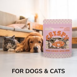 THE LICKER STORE Gluten & Grain-Free Omega-3 Single Ingredient Crunchy Dried Baltic Sprats Dog & Cat Treats, 3-oz bag slide 2 of 8