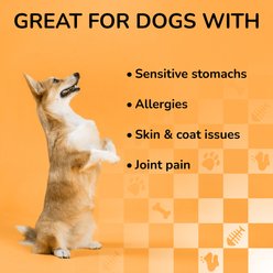 THE LICKER STORE Gluten & Grain-Free Omega-3 Single Ingredient Crunchy Dried Cod Skin Dehydrated Dog Treats, 3-oz bag slide 2 of 8