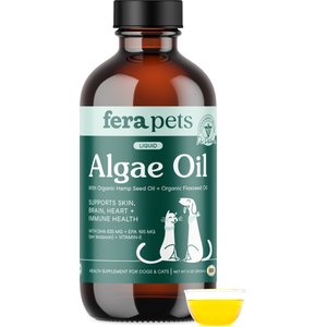 Fera Pets Algae Oil Vegan Omega-3s Supplement for Dogs & Cats, 8-fl oz bottle