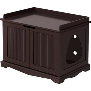 Yaheetech Litter Box Furniture Cat House, Espresso, Large