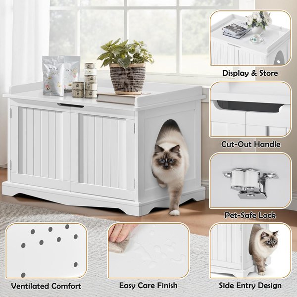 Yaheetech - Brandclub - Yaheetech Litter Box Furniture Cat House