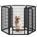 Yaheetech Metal Dog Playpen, 6-Panel, 40-in