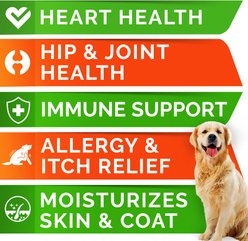 StrellaLab Omega 3 Fish Oil Pills & Skin & Coat Supports Joints Brain Heart & Overall Health Supplement for Dogs, 180 count slide 2 of 7