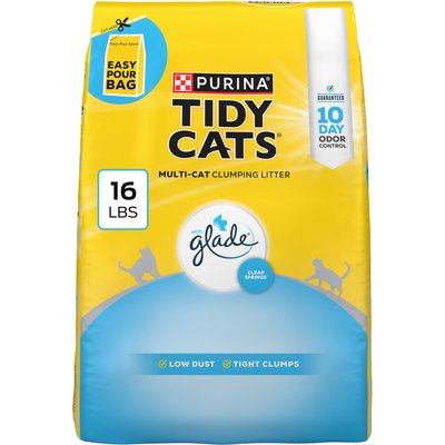 Tidy Cats Tidy Cats Glade Clear Springs Scented Clumping Cat Litter, 16-lb bag