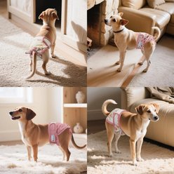 Bella & Pal Washable Female Dog Diapers, 3 count, Pink, X-Small: 7 to 10-in waist slide 2 of 8
