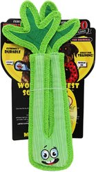 Tuffy's Funny Food Celery Squeaky Plush Dog Toy, Green slide 2 of 5