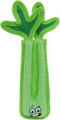 Tuffy's Funny Food Celery Squeaky Plush Dog Toy, Green