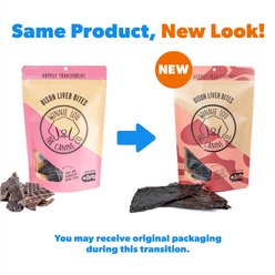 Winnie Lou Bison Liver Bites Dog Treats, 2.5-oz bag slide 2 of 4