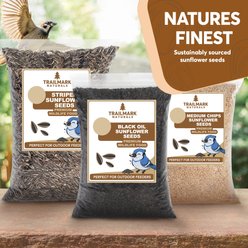 Trailmark Naturals Medium Sunflower Chips Seed Wild Bird Food, 45-lb box slide 2 of 7
