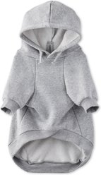 Pet Passion Rocky II The Extra Comfy Solid Color Dog Hoodie, Heather Grey, Large slide 2 of 7