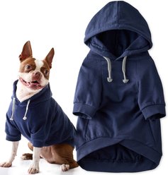 Pet Passion Rocky II The Extra Comfy Solid Color Dog Hoodie, Navy, Large