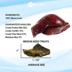 Max and Neo Dog Gear Grain-Free Bison Liver Freeze-Dried Dog Treats, 4.0-oz bag slide 2 of 4