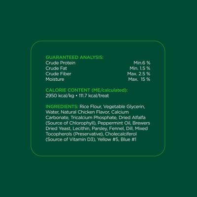 Show full view: Minties Large Mint Flavored Dental Dog Treats 50+ lbs, 48-oz bag, 36 count slide 8 of 11