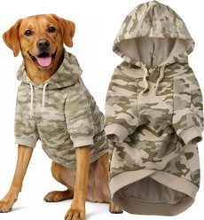Pet Passion Rocky II The Extra Comfy Dog Hoodie, Sage Camo, XX-Large