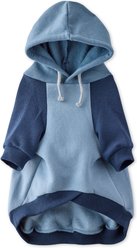 Pet Passion Rocky II The Extra Comfy Color Block Dog Hoodie, Navy, Large slide 2 of 7