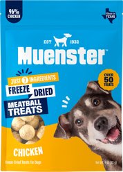 Muenster Meatball Chicken Limited Ingredient Diet Freeze-Dried Dog Treats, 4-oz bag
