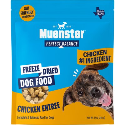 Muenster Muenster Perfect Balance Chicken Bites Freeze-Dried Dog Food, 12-oz bag