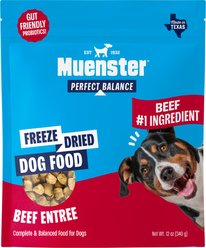 Muenster Perfect Balance Beef Bites Freeze-Dried Dog Food, 12-oz bag
