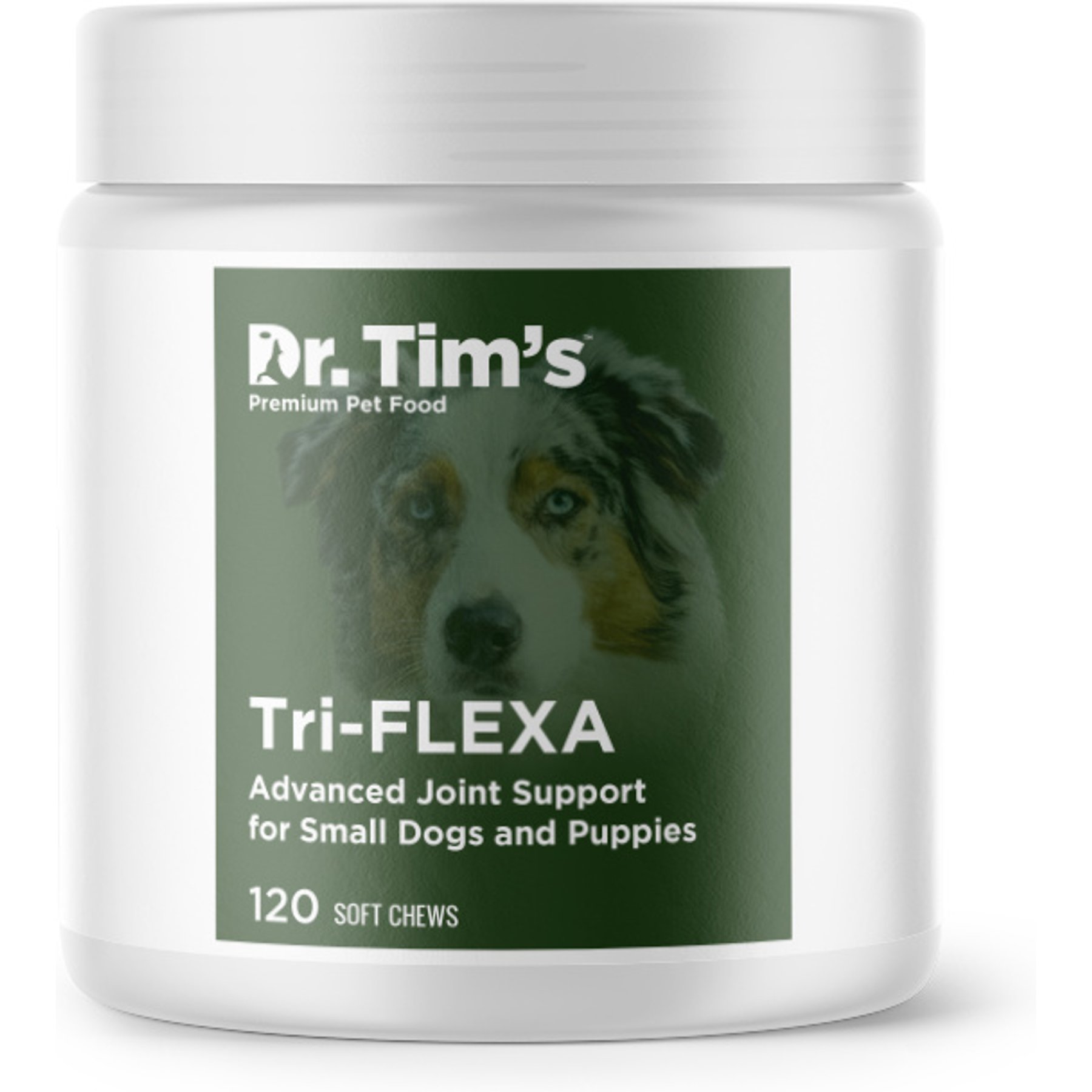 Dr. Tim's Tri-FLEXA Small Breed & Puppy Joint Support Soft Chew Dog Supplement, 120 count