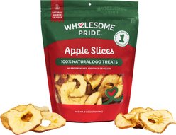 Wholesome Pride Pet Treats Apple Slices Dehydrated Dog Treats, 8-oz bag