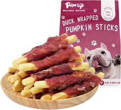 Pawup Grain-Free Duck Wrapped Pumpkin Biscuits Dog Treats, 10.6-oz bag