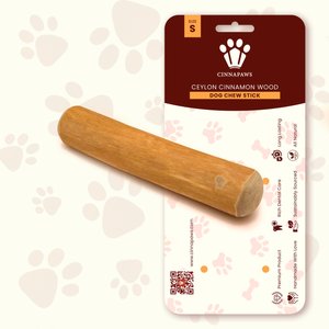 Cinnapaws Ceylon Cinnamon Wood Dog Chew Toy, Small