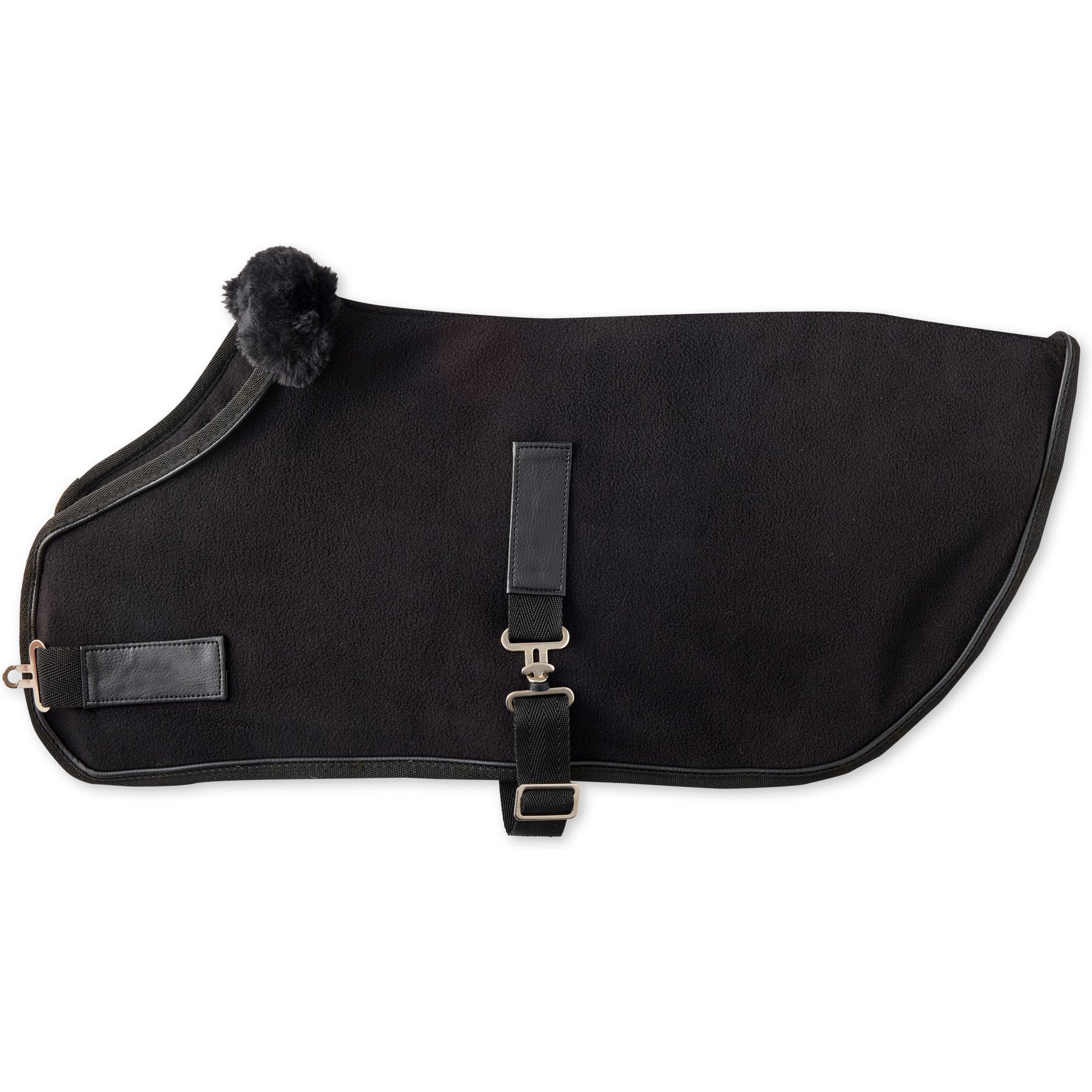 Pet Passion Preston II The Polar Fleece Dog Coat, Black, Small