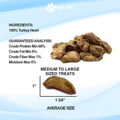 Max and Neo Dog Gear Grain-Free Turkey Heart Freeze-Dried Dog Treats, 3.2-oz bag slide 2 of 4